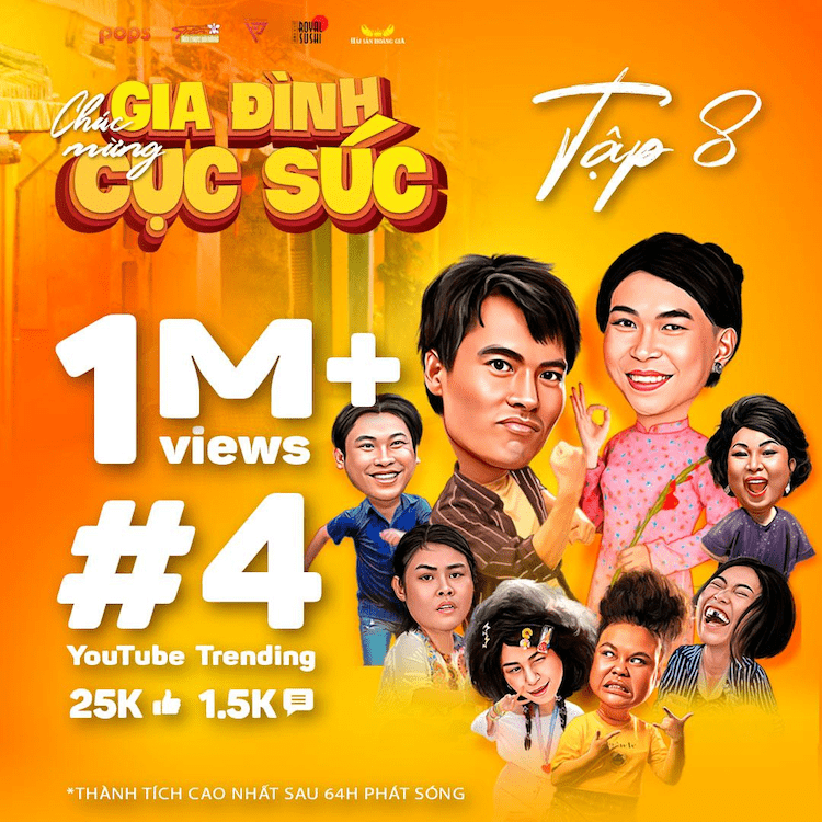 Vừa trở lại, tập cuối Gia Đình Cục Súc đã leo thẳng lên top trending Gia-dinh-cuc-suc-tap-8-02