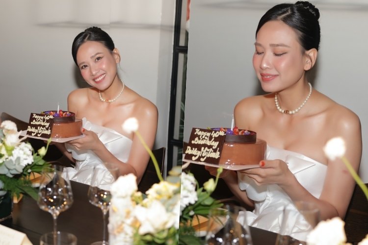 Hoa hậu Dương Mỹ Linh đón tuổi mới bên người thân, bạn bè hoa hậu Dương Mỹ Linh