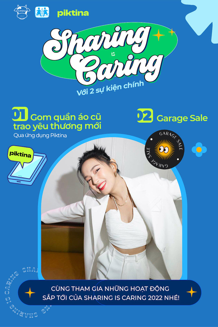 Châu Bùi cùng Piktina khởi động chiến dịch thiện nguyện Sharing is Caring 2022 Sharing is Caring