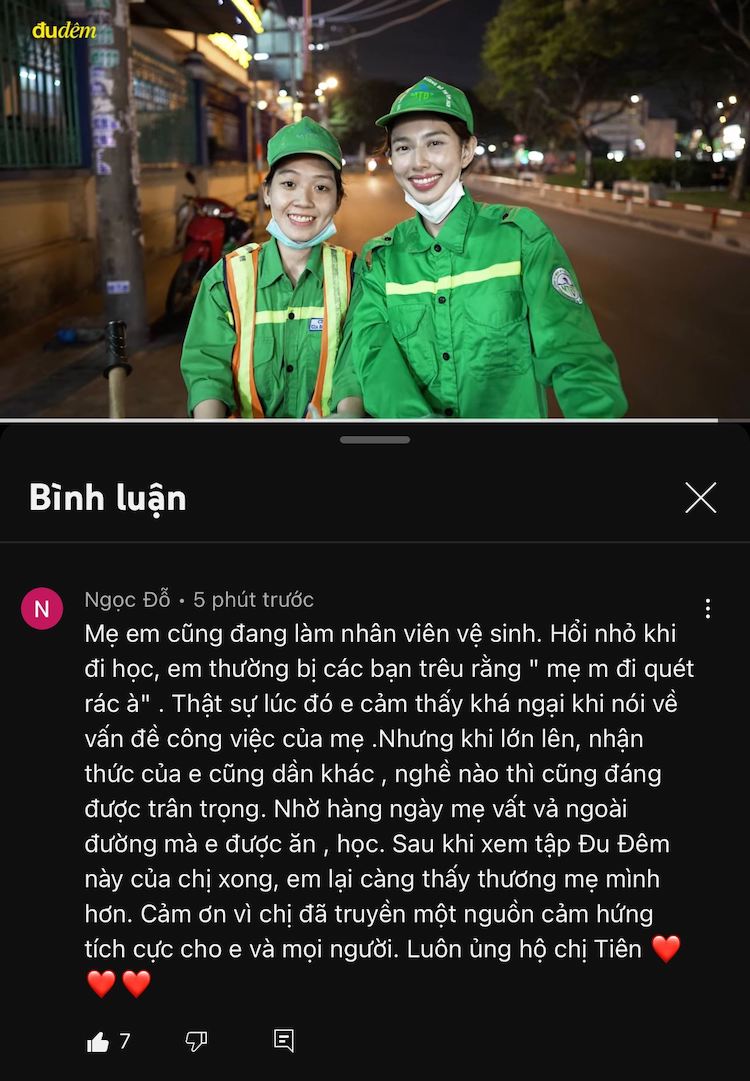 Đu Đêm Tập 4 tôn vinh nghề công nhân môi trường du-dem-tap-4-3