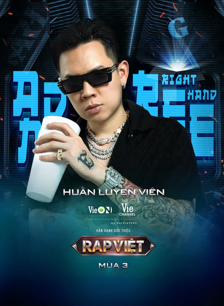 B Ray, BigDaddy, Andree Right Hand ngồi ghế HLV Rap Việt Mùa 3 Rap Việt Mùa 3