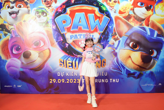 Các gia đình sao Việt háo hức đón Trung Thu với biệt đội cún cưng của Paw Patrol: Phim siêu đẳng Paw Patrol phim sieu dang be Thuy Linh DV Lat Mat 6