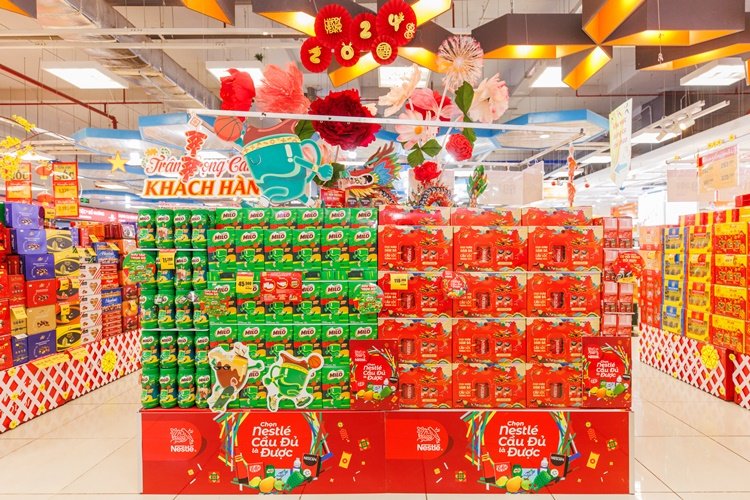 Gian hang Tet cua Nestle cung nhieu chuong trinh khuyen mai2