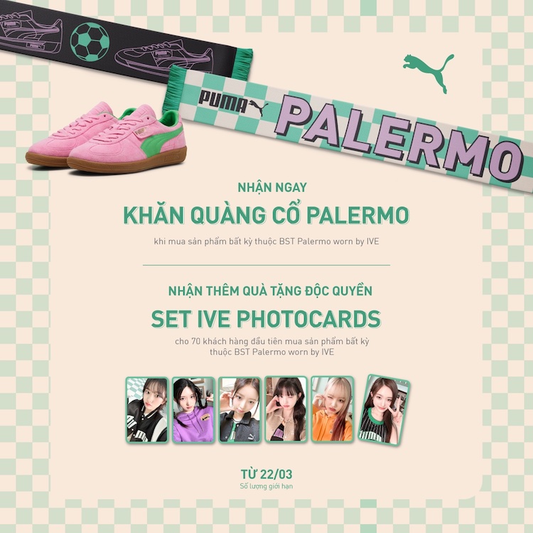 PUMA X IVE – Bước vào thế giới ngọt ngào của BST Palermo BST Palermo