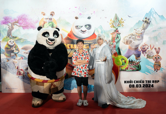 Các gia đình sao Việt đi ra mắt phim Kung Fu Panda 4 Kung fu panda 4 hao khang