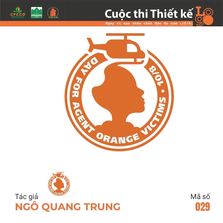 Tác giả Võ Doãn Tuấn (Nghệ An) đoạt giải nhất cuộc thi thiết kế logo “Ngày vì nạn nhân chất độc da cam (10-8)” Cuoc-thi-logo-chat-doc-mau-da-cam-giai-khuyen-khich-2