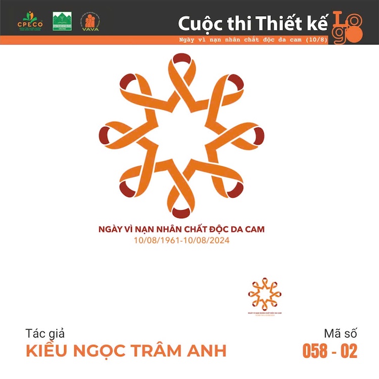 Tác giả Võ Doãn Tuấn (Nghệ An) đoạt giải nhất cuộc thi thiết kế logo “Ngày vì nạn nhân chất độc da cam (10-8)” Cuoc-thi-logo-chat-doc-mau-da-cam-giai-khuyen-khich-3