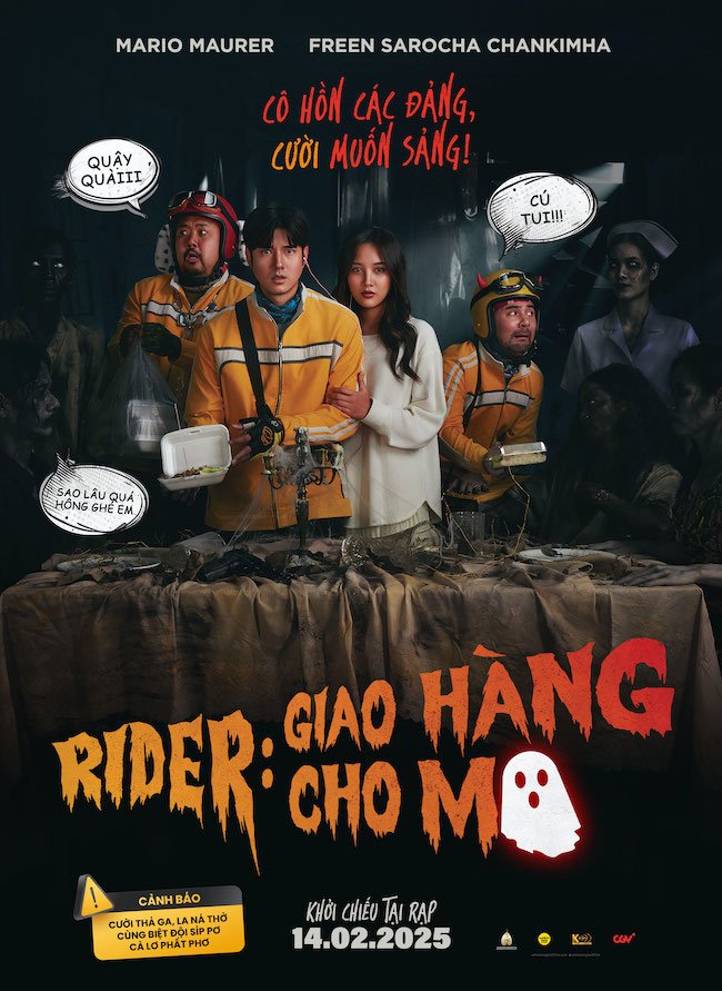 Mario Maurer chuyển nghề làm shipper trong phim kinh dị hài Thái Rider: Giao hàng cho ma Rider-giao-hang-cho-ma-04