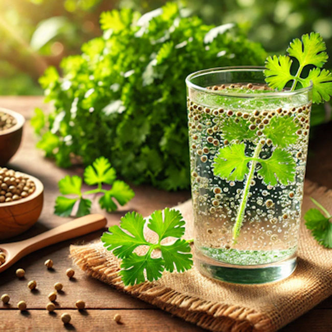 3 loại nước uống detox giúp giảm cân nhanh chóng sau Tết Nuoc-uong-detox-nuoc-hat-rau-mui1