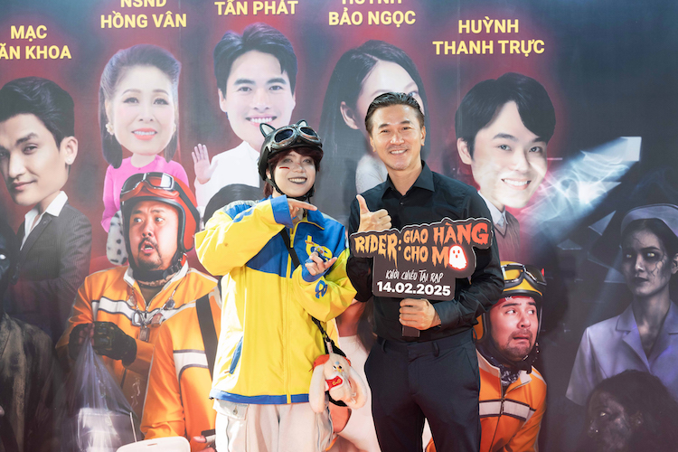 Dàn sao Việt "quẩy banh nóc" buổi ra mắt Rider: Giao hàng cho ma Rider quoc cuong