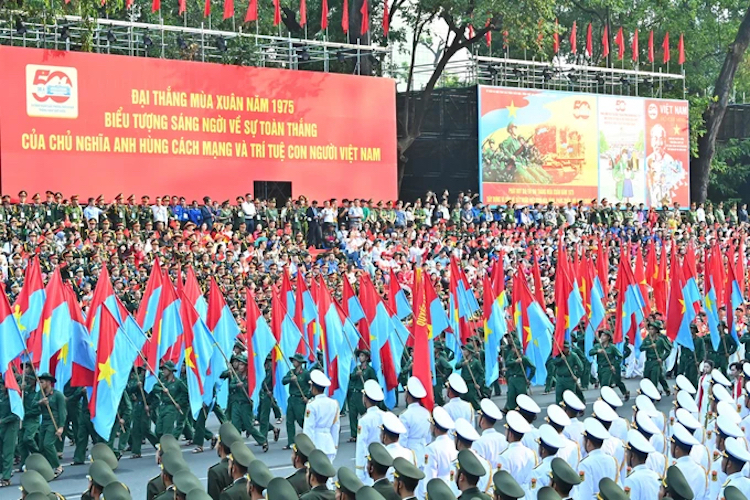 Lễ kỷ niệm 50 năm Ngày Giải phóng miền Nam, thống nhất đất nước le ky niem 50 5