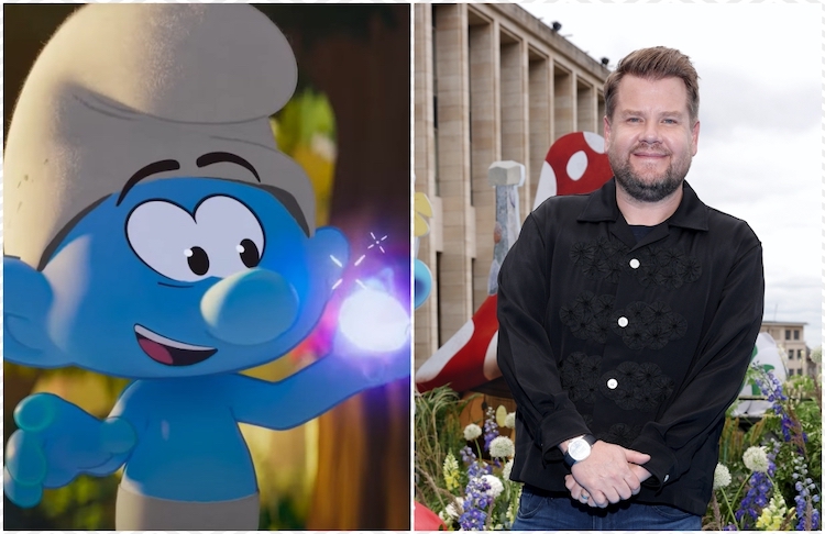 Rihanna và dàn sao “thổi hồn” cho Xì Trum 2025 xi-trum-2025-05-James-Corden
