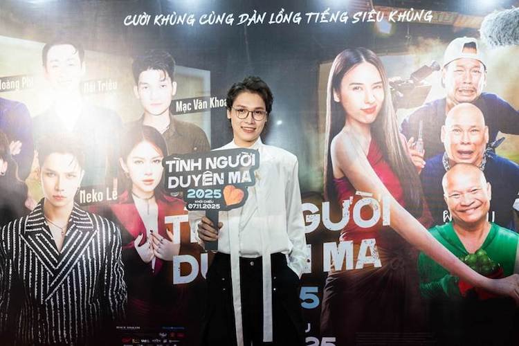 DÀN ANH TÀI – CHỊ ĐẸP HỘI NGỘ TẠI HỌP BÁO TÌNH NGƯỜI DUYÊN MA 2025 hop bao tinh nguoi duyen ma 06