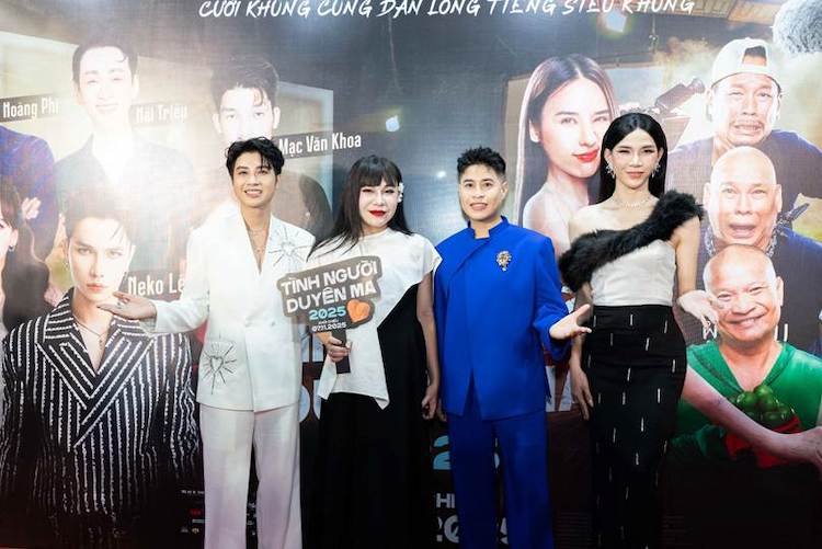 DÀN ANH TÀI – CHỊ ĐẸP HỘI NGỘ TẠI HỌP BÁO TÌNH NGƯỜI DUYÊN MA 2025 hop bao tinh nguoi duyen ma 08