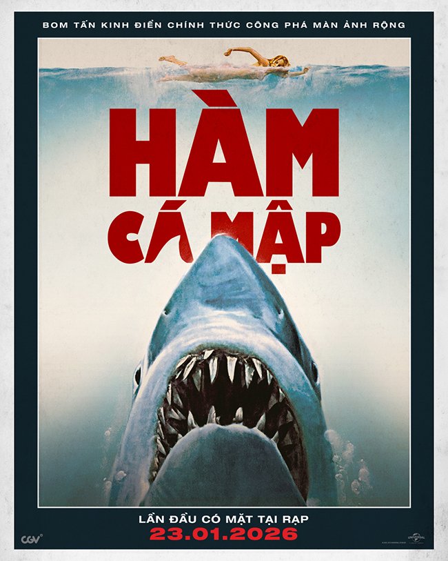 CHECKLIST 7 BỘ PHIM HOLLYWOOD SẮP ĐỔ BỘ RẠP CHIẾU VIỆT NỬA ĐẦU 2026 2-phim-Hollywood-Jaws